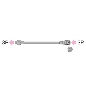 ジェフコム 延長コード 3P SJ-NHシリーズ用 長さ1.8m SJ-NH06-L18-3P