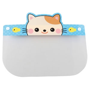 アーテック 【生産完了品】かわいいどうぶつフェイスシールド 子供用 ねこ 両面保護フィルム付 051414