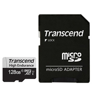 高耐久microSDXCカード 128GB UHS-&#8544; U1 アダプタ付 TS128GUSD350V
