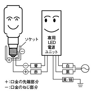 LED電球 《LEDioc LEDライトバルブ》 70W 水銀ランプ250W相当 昼白色 E39口金 LDTS70N-G-E39