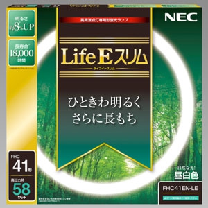 NEC 【在庫限り】環形蛍光灯 《Life Eスリム》 高周波点灯専用 41W形 昼白色 FHC41EN-LE