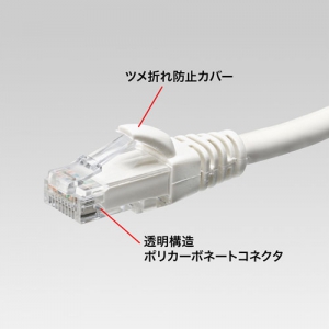 サンワサプライ カテゴリ6Aより線LANケーブル(ホワイト・2m) カテゴリ6Aより線LANケーブル(ホワイト・2m) KB-T6AY-02W 画像2