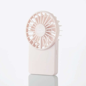 ELECOM 【生産完了品】USB扇風機 充電可能 薄型ハンディ カラビナ付 ピンク FAN-U212PN