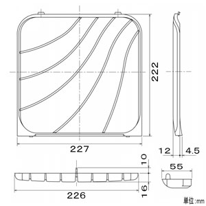 三菱 標準換気扇用交換形フィルター 5枚入 標準換気扇用交換形フィルター 5枚入 P-15XF4 画像2