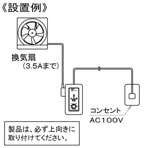 パナソニック 換気用温度スイッチ 露出形 コード付タイプ 単相100V 3.5A 換気用温度スイッチ 露出形 コード付タイプ 単相100V 3.5A FY-ST032 画像3