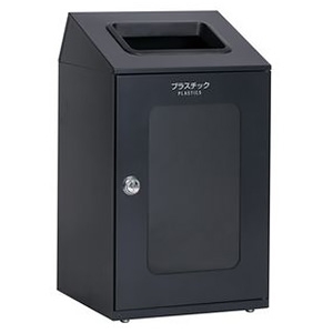 テラモト 【受注生産品】ゴミ箱 《ニートSTFミエル》 窓付タイプ プラスチック用 容量80L アーバングレー DS-166-355-8