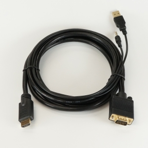 ホーリック VGA→HDMI変換ケーブル 2.0m VGA to HDMI VGA→HDMI変換ケーブル 2.0m VGA to HDMI VGHD20-030BK 画像2