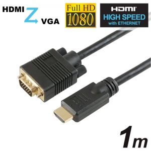 ホーリック HDMI→VGA変換ケーブル 1.0m HDMI to VGA HDVG10-155BK