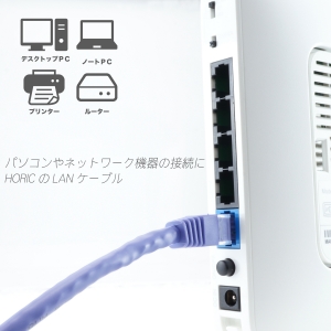 ホーリック LANケーブル UTP カテゴリー6A 3m パープル LANケーブル UTP カテゴリー6A 3m パープル LC30-513RB 画像5