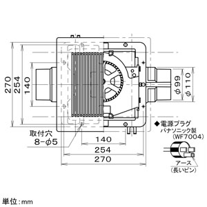 パナソニック 天井埋込形換気扇 サニタリー用 BL認定品 埋込寸法□240mm パイプ径φ100mm 風圧式高気密シャッター付 天井埋込形換気扇 サニタリー用 BL認定品 埋込寸法□240mm パイプ径φ100mm 風圧式高気密シャッター付 FY-24CPG6BL 画像3