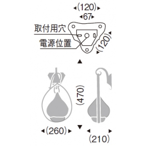 XRB1058BB (遠藤照明)｜壁直付用｜住宅用照明器具｜電材堂【公式】