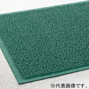 テラモト 屋内マット 《ケミタングル&reg;ソフト》 450×750mm 緑 MR-139-220-1