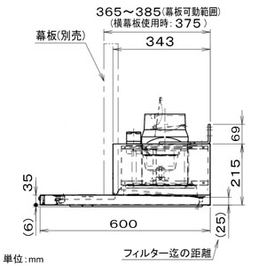 FY-6HZC4S3-S (パナソニック)｜スマートスクエアフード｜換気扇｜電材