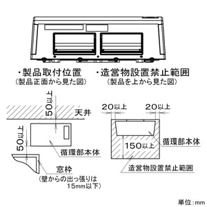 パナソニック 脱衣所暖房衣類乾燥機 壁取付形 単相100V 1.3kW 換気機能付 脱衣所暖房衣類乾燥機 壁取付形 単相100V 1.3kW 換気機能付 FY-13SW5 画像3