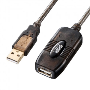 サンワサプライ 5m延長USBアクティブリピーターケーブル KB-USB-R205N