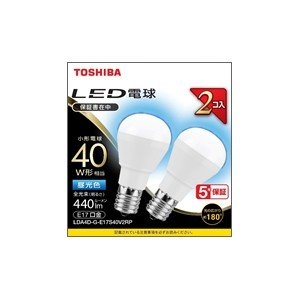 LDA4D-G-E17S40V2RP (東芝)｜昼光色相当｜LED電球｜電材堂【公式】