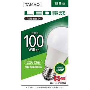 NVCライティングジャパン LED電球 A形 一般電球形 100W相当 昼白色(5000K) E26 LDA11N-G/K100AR