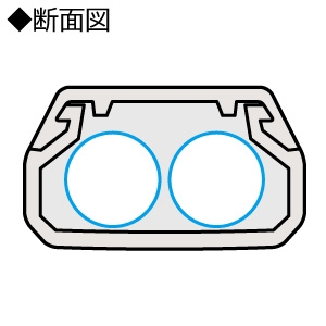 ELECOM フラットモール 幅17mm 長さ1m 両面シール付 ホワイト フラットモール 幅17mm 長さ1m 両面シール付 ホワイト LD-GAF1/WH 画像2