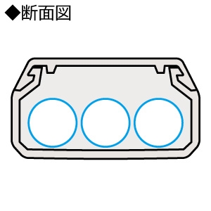 ELECOM フラットモール 幅22mm 長さ1m 両面シール付 ホワイト フラットモール 幅22mm 長さ1m 両面シール付 ホワイト LD-GAF2/WH 画像2