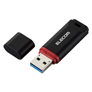 ELECOM USBメモリー USB3.2Gen1対応 16GB データ復旧サービス付 ブラック MF-DRU3016GBKR