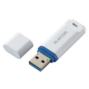 ELECOM USBメモリー USB3.2Gen1対応 32GB データ復旧サービス付 ホワイト MF-DRU3032GWHR