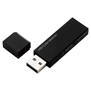 ELECOM キャップ式USBメモリー USB2.0対応 32GB ブラック MF-MSU2B32GBK