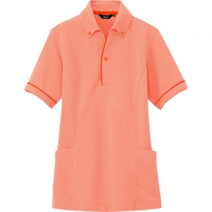 サイドポケット半袖ポロシャツ(男女兼用) オレンジ S AZ7668063S