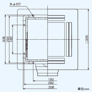 東芝 換気扇部材【RK-25RVY】業務用・全熱交換ユニット 給排気グリル