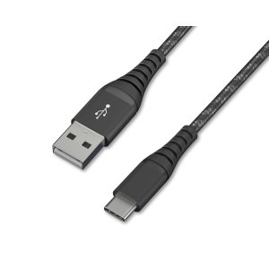 アイリスオーヤマ 高耐久USB-Cケーブル 1m ブラック ICAC-C10-B