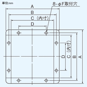 日本キヤリア(東芝) ウェザーカバー 有圧換気扇用 ステンレス製 40cm用 産業用換気扇別売部品 ウェザーカバー 有圧換気扇用 ステンレス製 40cm用 産業用換気扇別売部品 C-40SP2 画像2