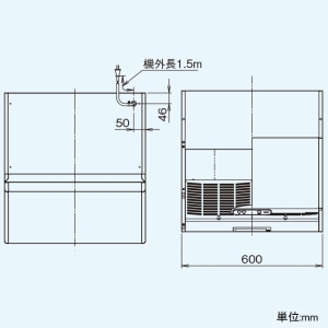 レンジフードファン 深形 戸建住宅用 プロぺラタイプ 標準タイプ 60cm巾 ブラック VKH-60L1(K)