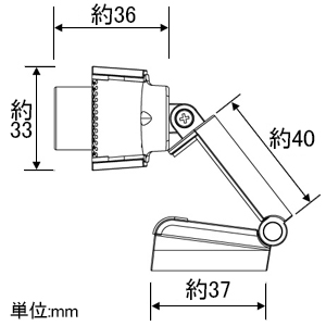 多摩電子工業 WEBカメラ ワイドスクリーンフルHD対応 200万画素 フレキシブルスタンドタイプ マイク付 WEBカメラ ワイドスクリーンフルHD対応 200万画素 フレキシブルスタンドタイプ マイク付 TSK93K 画像3