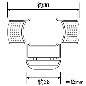 多摩電子工業 WEBカメラ ワイドスクリーンHD対応 100万画素 フレキシブルスタンドタイプ マイク付 WEBカメラ ワイドスクリーンHD対応 100万画素 フレキシブルスタンドタイプ マイク付 TSK94K 画像2