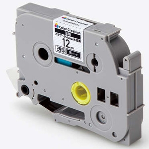 ELECOM テープカートリッジ ピータッチ用互換テープ TZe-131用 テープ透明 黒文字 12mm幅 テープ長8m CTC-BTZE131