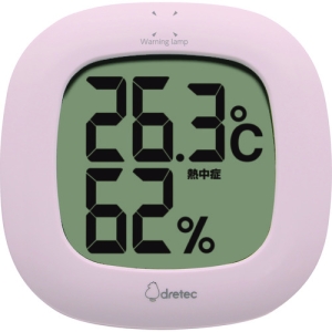 ドリテック デジタル温湿度計 ルミール O-295PK