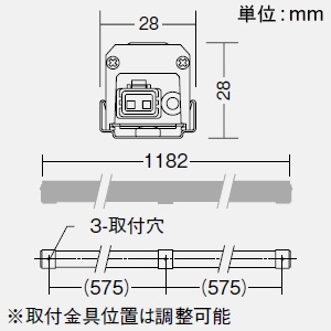 LED一体型間接照明 《Slim Line Light》 防雨・防湿型 拡散・非調光タイプ AC100V専用 L1190mm 昼白色 電源内蔵 LZW-91606WTE LED一体型間接照明 《Slim Line Light》 防雨・防湿型 拡散・非調光タイプ AC100V専用 L1190mm 昼白色 電源内蔵 LZW-91606WTE