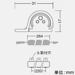 DAIKO LED一体型間接照明 《LEDs Curve》 防雨・防湿型 拡散タイプ DC24V専用 L260mm 電球色(3000K) 電源別売 LED一体型間接照明 《LEDs Curve》 防雨・防湿型 拡散タイプ DC24V専用 L260mm 電球色(3000K) 電源別売 LZW-93153YTW 画像4