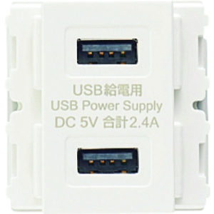 スガツネ工業 DM2-U2P2-WT埋込充電用USBコンセント 10個入り DM2-U2P2-WT_set