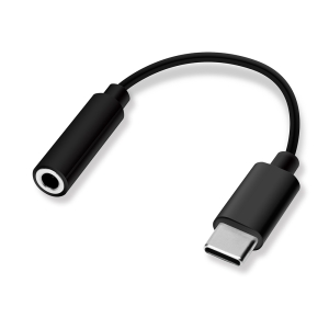 PGA 3.5mmイヤホン変換アダプタ for USB Type-C ブラック PG-35CCN01BK