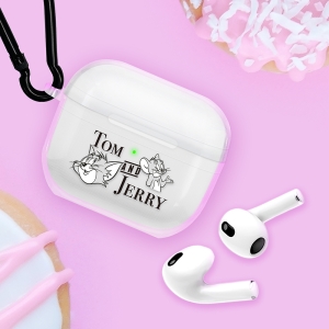 PGA AirPods 第3世代用 抗菌ソフトケース [トムとジェリー/モノトーン] AirPods 第3世代用 抗菌ソフトケース [トムとジェリー/モノトーン] PG-WAP3TP03TAJ 画像3