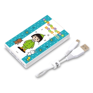 PGA 【生産完了品】ちびまる子ちゃん 5000mAh モバイルバッテリー [まる子 水玉] PG-LBJ50AMRK02BL