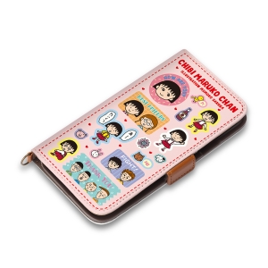 PGA 【生産完了品】ちびまる子ちゃん iPhone 11/XR用PUレザーフリップカバー [まる子 カラフル] PG-MRK19BFP01PK