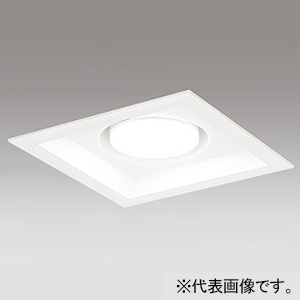 LEDダウンライト 角型 R15 クラス2 高気密SB形 白熱灯器具100Wクラス LED電球フラット形 口金GX53-1 温白色 非調光タイプ  拡散配光 埋込穴□150 オフホワイト OD361337WDR