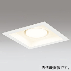 LEDダウンライト 角型 R15 クラス2 高気密SB形 白熱灯器具100Wクラス LED電球フラット形 口金GX53-1 電球色 非調光タイプ  拡散配光 埋込穴□150 オフホワイト OD361337LDR