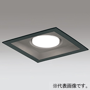 LEDダウンライト 角型 R15 クラス2 高気密SB形 白熱灯器具100Wクラス LED電球フラット形 口金GX53-1 温白色 非調光タイプ  拡散配光 埋込穴□150 ブラック OD361338WDR