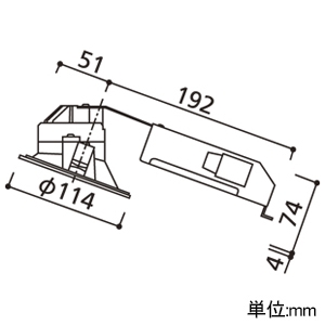 OD361143BCR (オーデリック)｜傾斜天井用ダウンライト φ100｜住宅用