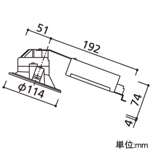 OD261460R (オーデリック)｜傾斜天井用ダウンライト φ100｜住宅用照明