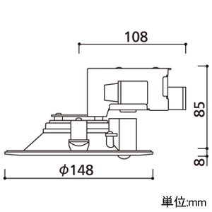 OD261280R (オーデリック)｜ダウンライト φ125｜住宅用照明器具｜電材