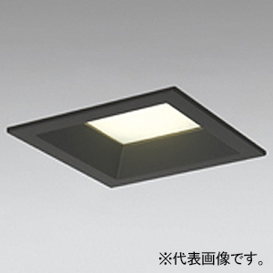 オーデリック LEDベースダウンライト 角型 R15 クラス2 高気密SB形 白熱灯器具100Wクラス LED一体型 電球色 LC調光 拡散配光 埋込穴□100 ブラック OD261196R