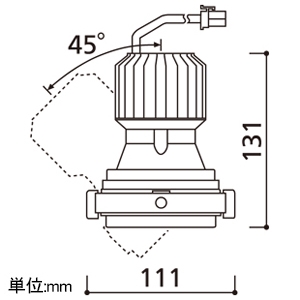 オーデリック LEDマルチユニバーサル灯体 M形 C1950 一般型 CDM-T35Wクラス LED一体型 電球色 2700K ナロー配光 電源装置別売 オフホワイト LEDマルチユニバーサル灯体 M形 C1950 一般型 CDM-T35Wクラス LED一体型 電球色 2700K ナロー配光 電源装置別売 オフホワイト XS412191H 画像2